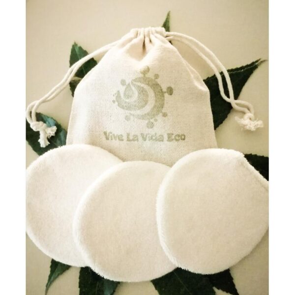 Set of 3 Organic Cotton Reusable Makeup Remover Pads