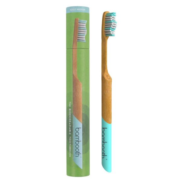 Bambooth Adults Bamboo Toothbrush - Aquamarine