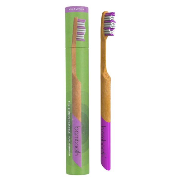 Bambooth Adults Bamboo Toothbrush - Coral Pink