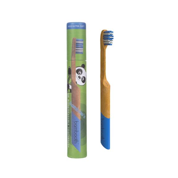 Bambooth Bambino Kids Bamboo Toothbrush - Sea Blue