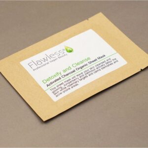 Flawless Detoxify & Cleanse Activated Charcoal Organic Sheet Mask