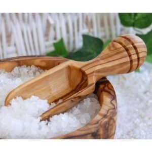 Olive Wood Salt Scoop