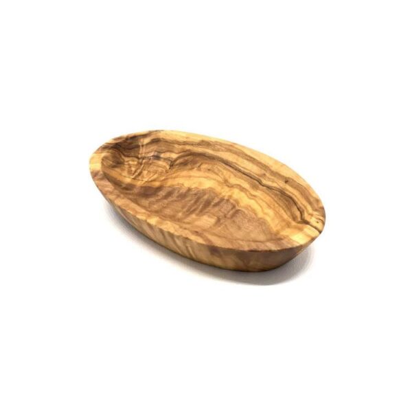 Oval Olive Wood Soap Dish without drainage