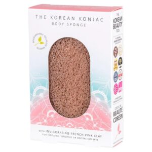 The Konjac Sponge Co. Korean Konjac Body Sponge - French Pink Clay