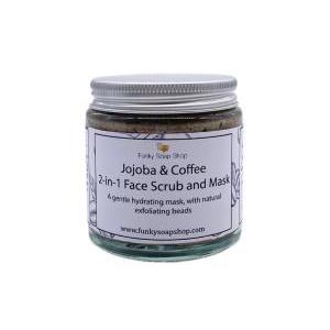 Funky Soap Shop Jojoba & Coffee 2-in-1 Face Scrub and Mask