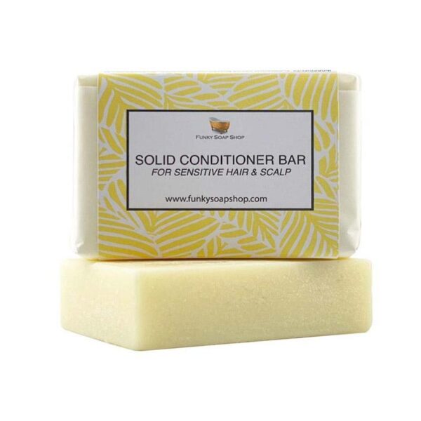 Funky Soap Shop Solid Conditioner Bar for Sensitive Hair & Scalp