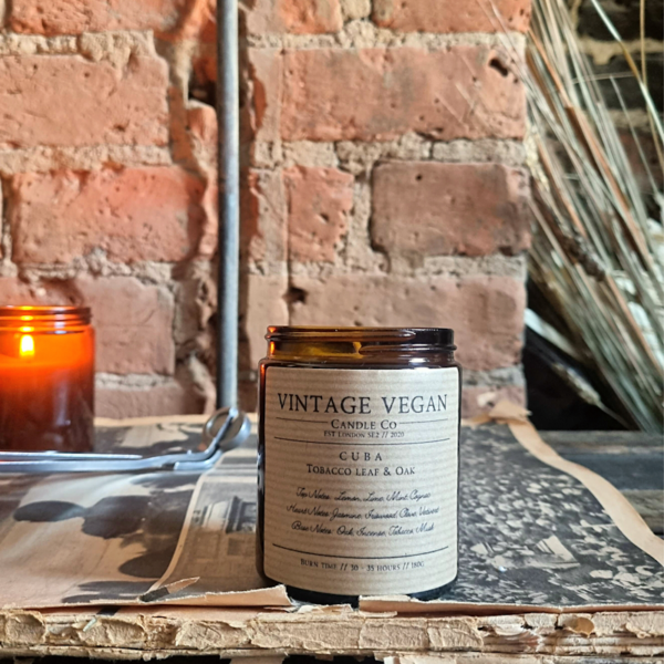 Vintage Vegan Candle Co. Soy Wax Candle - Oak & Tobacco