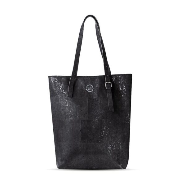 Whistler Tree Amadora Tote Bag - Black Vegan Cork Leather