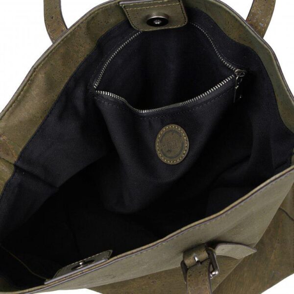 Whistler Tree Khaki Amadora Tote Bag black organic cotton interior