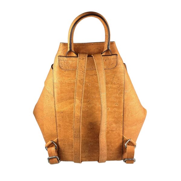 Whistler Tree Silves Folded Backpack Reverse in Tan Vegan Cork Leather