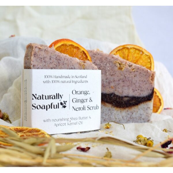 Naturally Soapful Orange, Ginger & Neroli Scrub Soap Bar