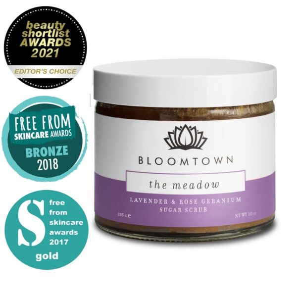 Bloomtown Sugar Scrub - The Meadow (Lavender, Rose Geranium & Kaolin Clay)